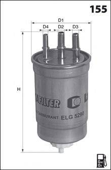 MECAFILTER ELG5290 Топливный фильтр