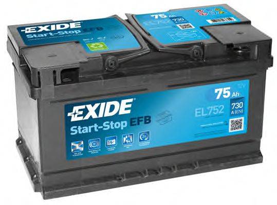 Стартерна акумуляторна батарея; Стартерна акумуляторна батарея EXIDE EL752