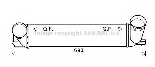 Интеркулер AVA QUALITY COOLING BWA4473