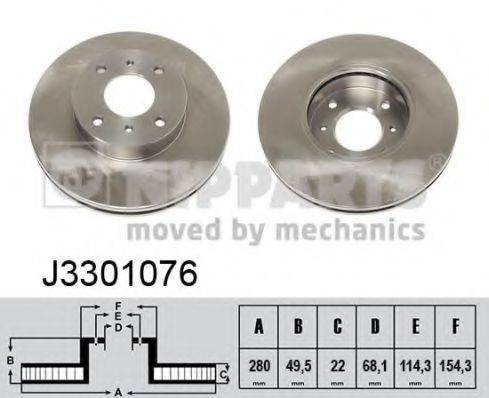Тормозной диск NIPPARTS J3301076