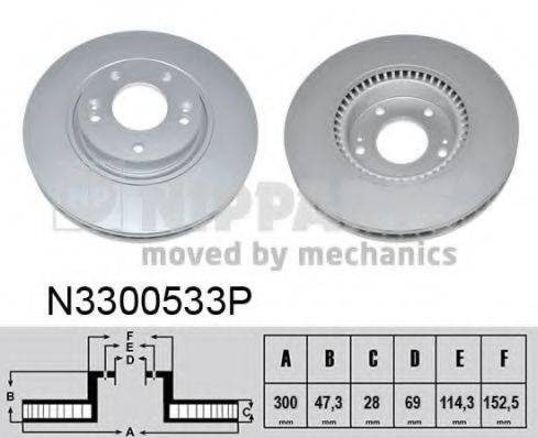 Тормозной диск NIPPARTS N3300533P