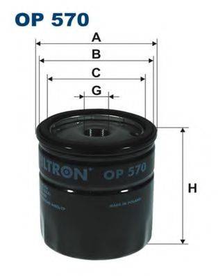 Масляний фільтр FILTRON OP570