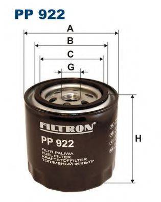 Паливний фільтр FILTRON PP922