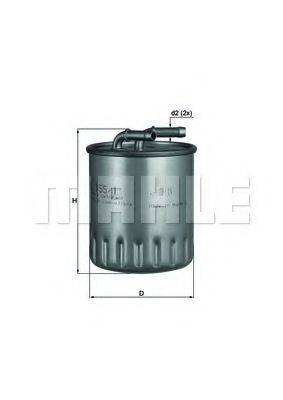 Топливный фильтр MAHLE ORIGINAL KL 155/1