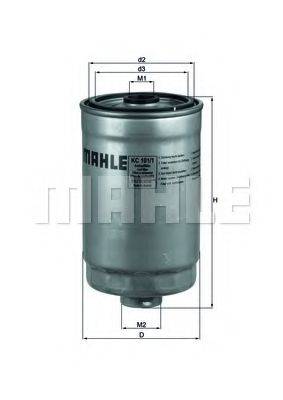 Топливный фильтр MAHLE ORIGINAL KC 101/1