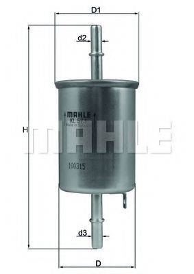 Топливный фильтр MAHLE ORIGINAL KL 573