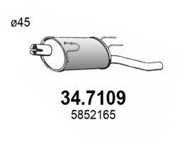 Глушитель выхлопных газов конечный ASSO 34.7109