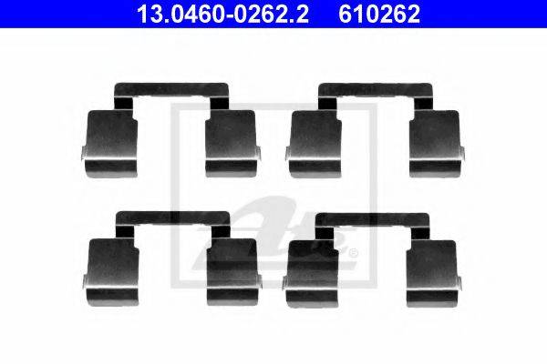 Комплектуючі, колодки дискового гальма ATE 13.0460-0262.2