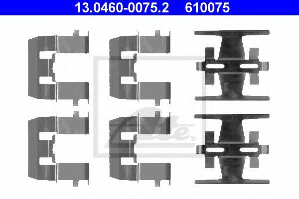 Комплектующие, колодки дискового тормоза ATE 13.0460-0075.2