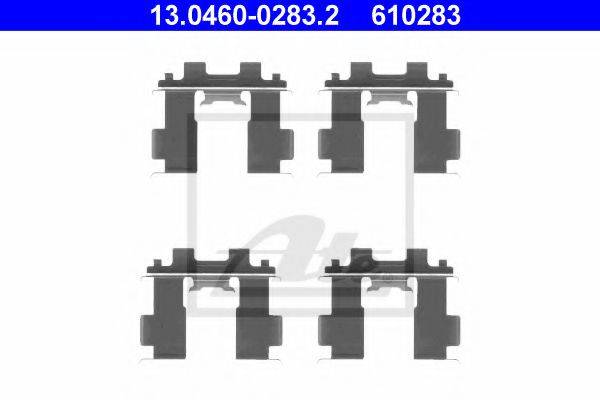 Комплектующие, колодки дискового тормоза ATE 13.0460-0283.2