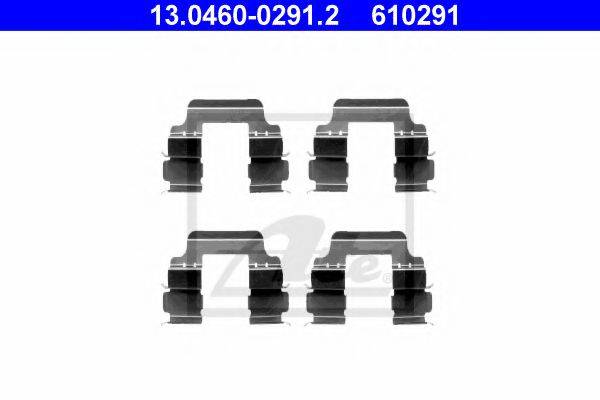 Комплектующие, колодки дискового тормоза ATE 13.0460-0291.2