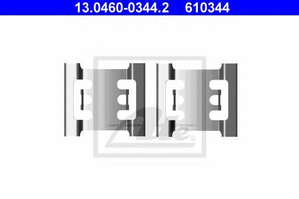 Комплектуючі, колодки дискового гальма ATE 13.0460-0344.2