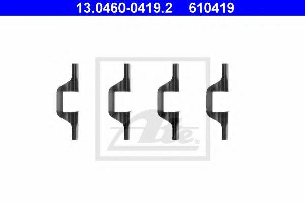 Комплектуючі, колодки дискового гальма ATE 13.0460-0419.2