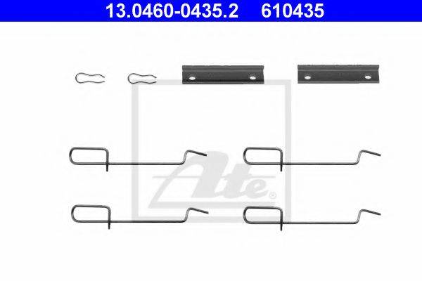 Комплектующие, колодки дискового тормоза ATE 13.0460-0435.2