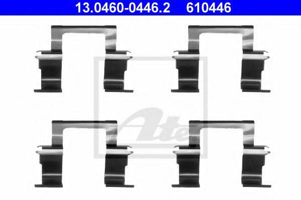 Комплектующие, колодки дискового тормоза ATE 13.0460-0446.2