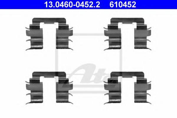 Комплектующие, колодки дискового тормоза ATE 13.0460-0452.2