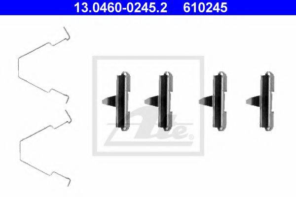 Комплектующие, колодки дискового тормоза ATE 13.0460-0245.2