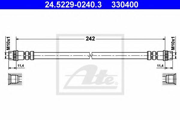 Тормозной шланг ATE 24.5229-0240.3
