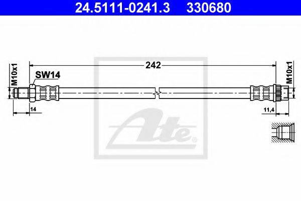 Тормозной шланг ATE 24.5111-0241.3
