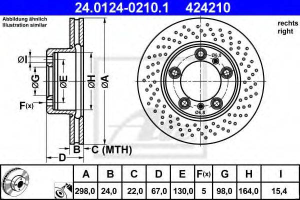 Тормозной диск ATE 24.0124-0210.1