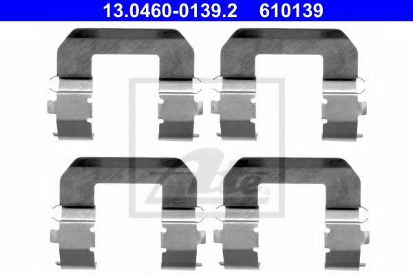 Комплектующие, колодки дискового тормоза ATE 13.0460-0139.2