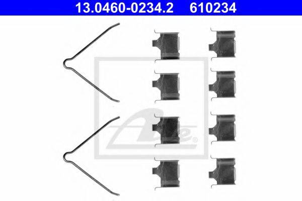 Комплектующие, колодки дискового тормоза ATE 13.0460-0234.2
