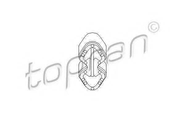 Кронштейн глушителя TOPRAN 111 592