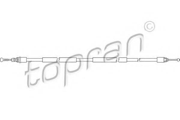 TOPRAN 207388 Трос, стояночная тормозная система
