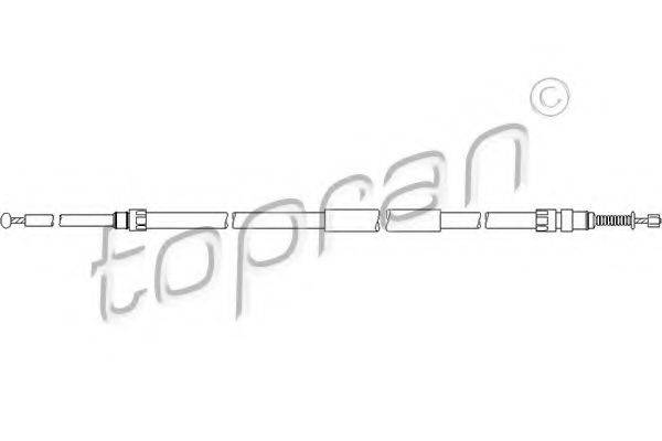 Трос, стояночная тормозная система TOPRAN 501 725