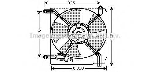 PRASCO DW7504 Вентилятор системы охлаждения двигателя