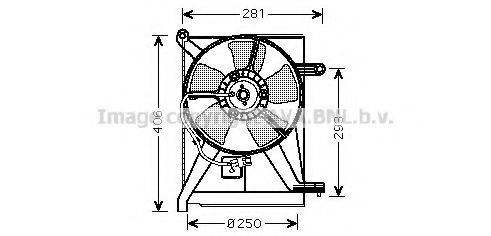 Вентилятор, охолодження двигуна PRASCO DW7510