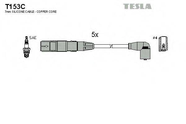 Комплект проводов зажигания TESLA T153C