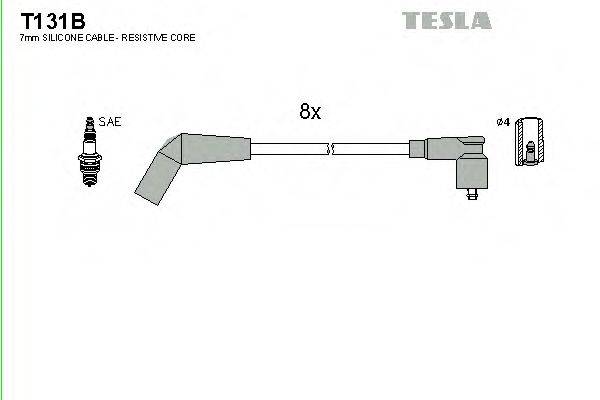 Комплект проводов зажигания TESLA T131B