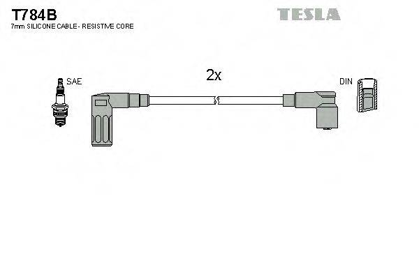 Комплект проводов зажигания TESLA T784B