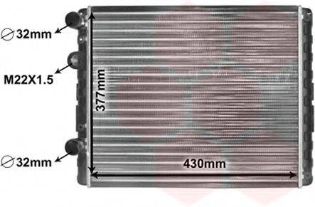 Радиатор охлаждения двигателя VAN WEZEL 58002129