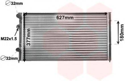 Радиатор охлаждения двигателя VAN WEZEL 58002027
