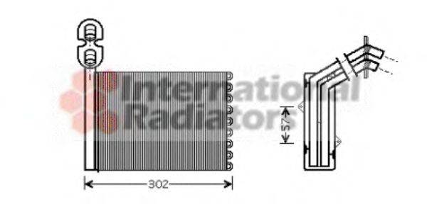Радиатор печки VAN WEZEL 58006201