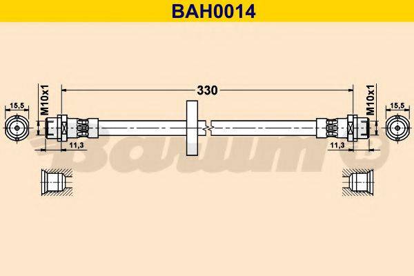 Тормозной шланг BARUM BAH0014