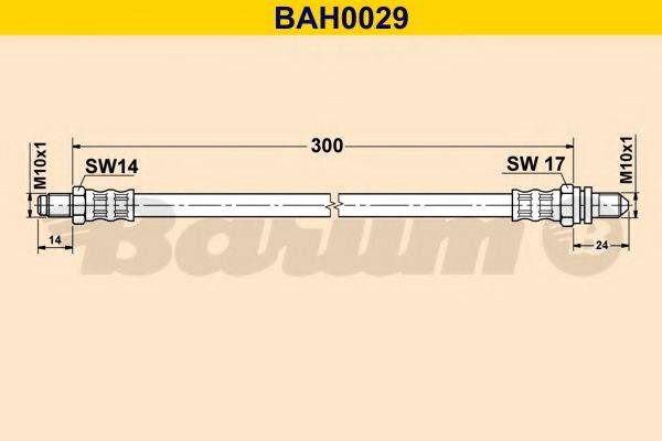 Тормозной шланг BARUM BAH0029