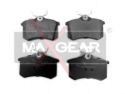 Комплект гальмівних колодок, дискове гальмо MAXGEAR 19-0429