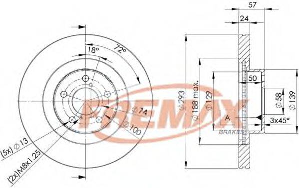 Тормозной диск FREMAX BD-4702