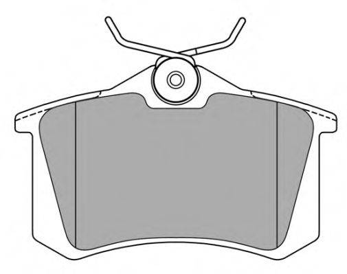 Комплект гальмівних колодок, дискове гальмо FREMAX FBP-0615