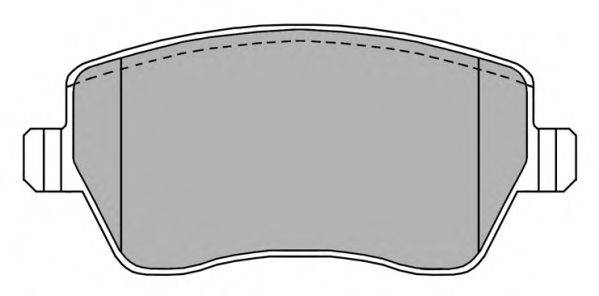 Комплект гальмівних колодок, дискове гальмо FREMAX FBP-1337