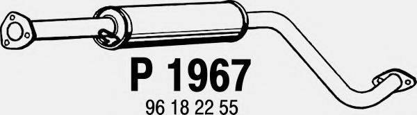 Середній глушник вихлопних газів FENNO P1967