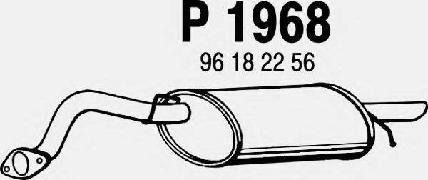 FENNO P1968 Глушитель выхлопных газов конечный