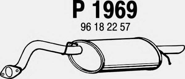 Глушник вихлопних газів кінцевий FENNO P1969
