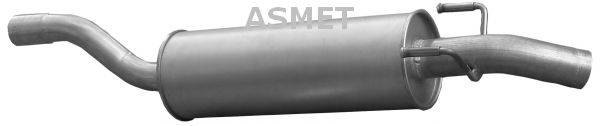 Глушник вихлопних газів кінцевий ASMET 02.056