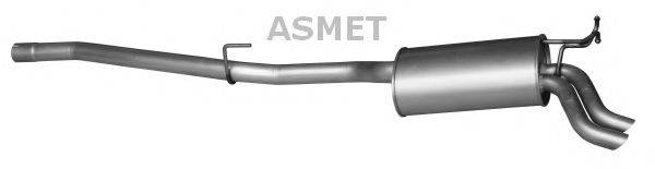 Глушитель выхлопных газов конечный ASMET 01.075