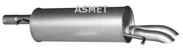 Глушник вихлопних газів кінцевий ASMET 04.076