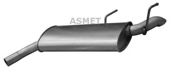 Глушник вихлопних газів кінцевий ASMET 05.176